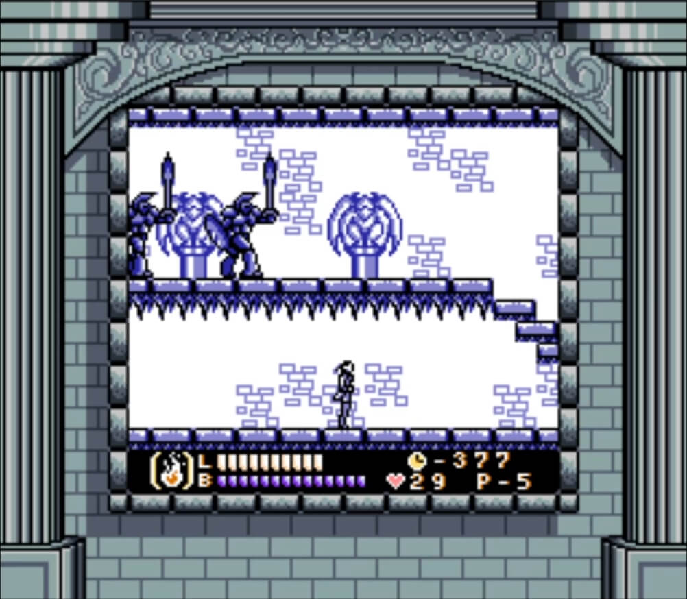 Castlevania Legends - геймплей игры Game Boy